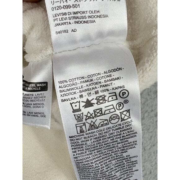 Levis Vintage LVC Bay Meadows Sweatshirt Men’s Medium Ivory Double V Heart Patch - Picture 7 of 10